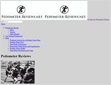 Tablet Screenshot of pedometer-reviews.net